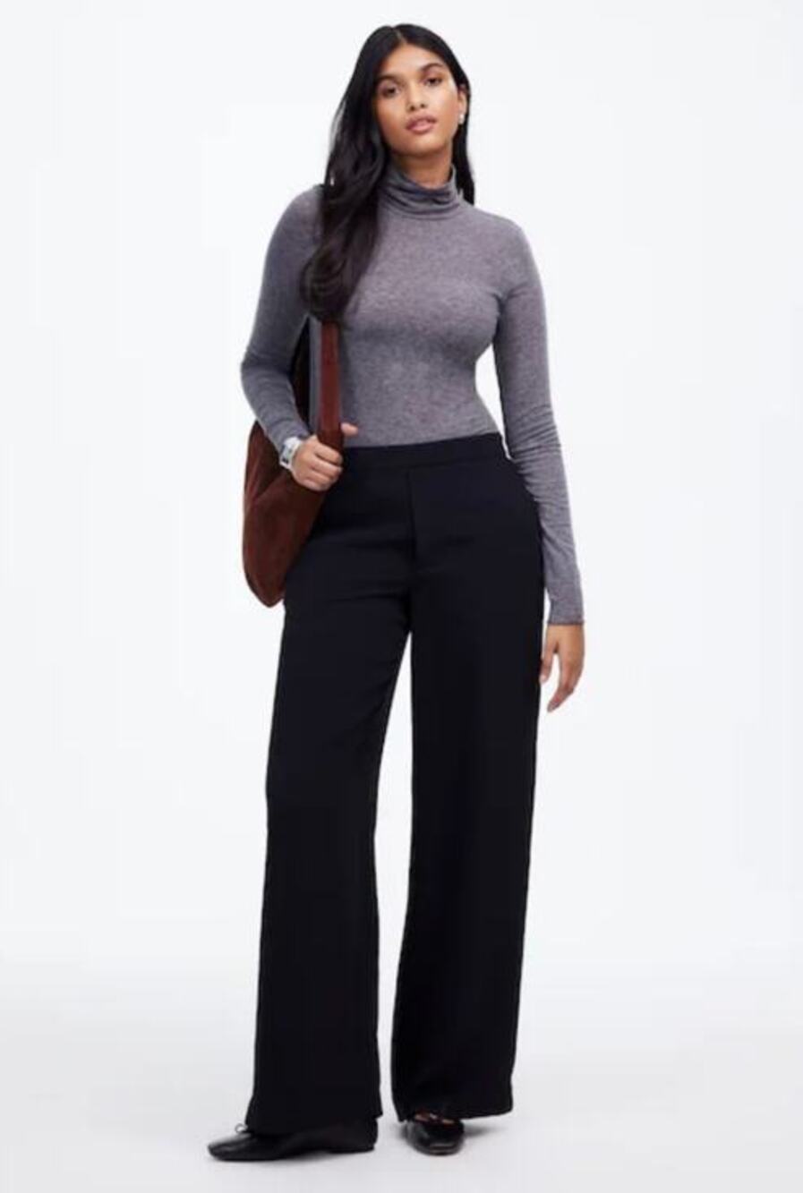 Madewell Black Pull On Straight Pant Crepe Size XS